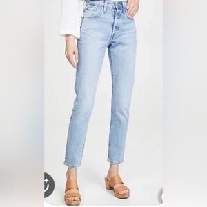 Levis 501 slim lightwash denim 26x28